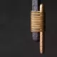 Ebony Wood & Brass Stick Pendant Necklace Ebony Wood & Brass Stick Pendant Necklace