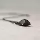 Ebony Wood & Brass Teardrop Pendant Necklace Ebony Wood & Brass Teardrop Pendant Necklace