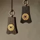 Ebony Wood Chinese Coin Pendant Necklace Ebony Wood Chinese Coin Pendant Necklace