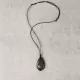 Ebony Wood & Green Aventurine Pendant Necklace Ebony Wood & Green Aventurine Pendant Necklace