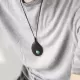 Ebony Wood & Green Aventurine Pendant Necklace Ebony Wood & Green Aventurine Pendant Necklace