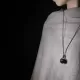 Ebony Wood Pebble Pendant Necklace Ebony Wood Pebble Pendant Necklace