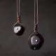 Ebony Wood Pebble Pendant Necklace Ebony Wood Pebble Pendant Necklace