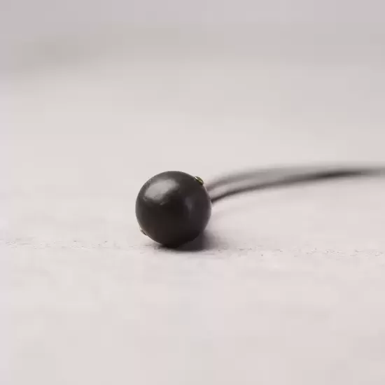 Ebony Wood Teardrop Pendant Necklace Ebony Wood Teardrop Pendant Necklace