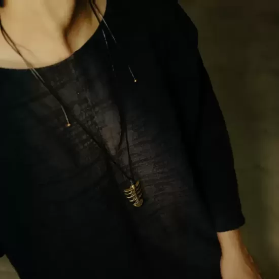 Fishbone Brass Pendant Necklace Fishbone Brass Pendant Necklace