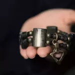 Golden Obsidian & Brass Multi-Strand Bracelet