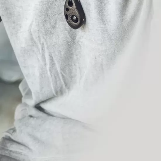 Perforated Ebony Wood & Obsidian Pendant Necklace Perforated Ebony Wood & Obsidian Pendant Necklace