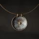 Round Patina Brass Disc Pendant Necklace Round Patina Brass Disc Pendant Necklace