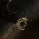 Spiral Brass Statement Pendant Necklace Spiral Brass Statement Pendant Necklace