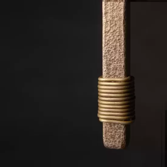Textured Brass Bar Pendant Necklace Textured Brass Bar Pendant Necklace