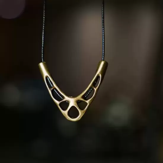 V-Shaped Brass Pendant Necklace V-Shaped Brass Pendant Necklace