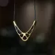 V-Shaped Brass Pendant Necklace V-Shaped Brass Pendant Necklace