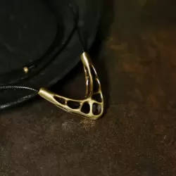 V-Shaped Brass Pendant Necklace V-Shaped Brass Pendant Necklace