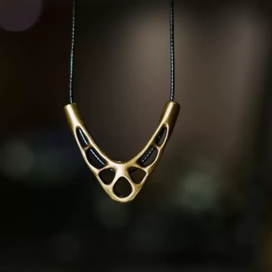 V-Shaped Brass Pendant Necklace V-Shaped Brass Pendant Necklace