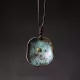 Verdigris Patina Rounded-Square Pendant Necklace