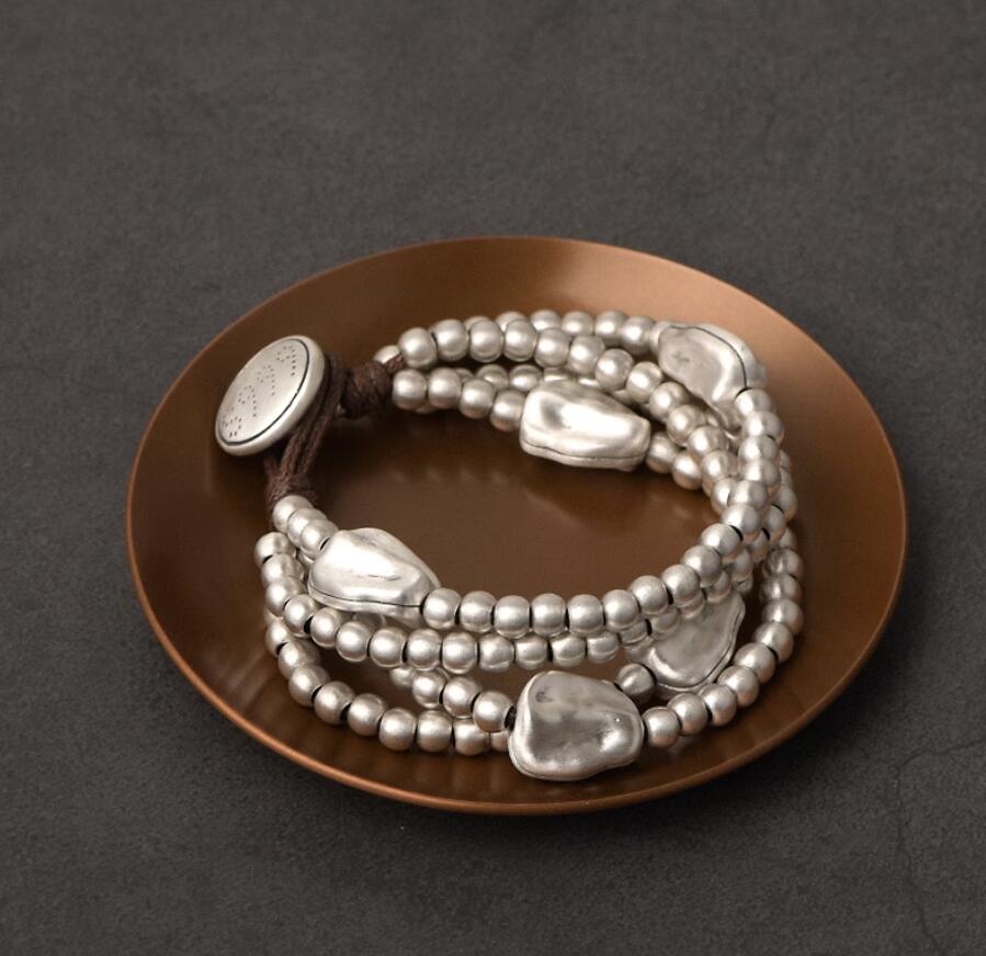 Sterling silver bracelet presented as decorative jewelry rather than a medical device